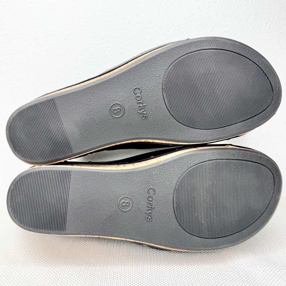 NEW Corkys women's size 8 Make Em Blush black platform comfort clog sandals - Picture 4 of 7